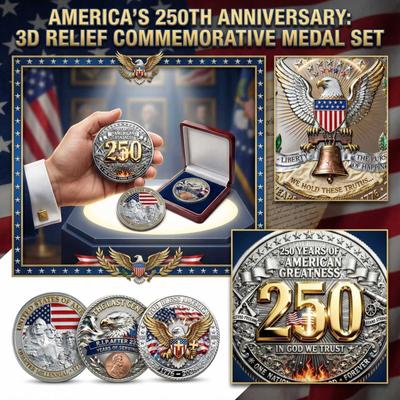 Медаль commemorative 3D-рельеф к 250-летию Памятная монета