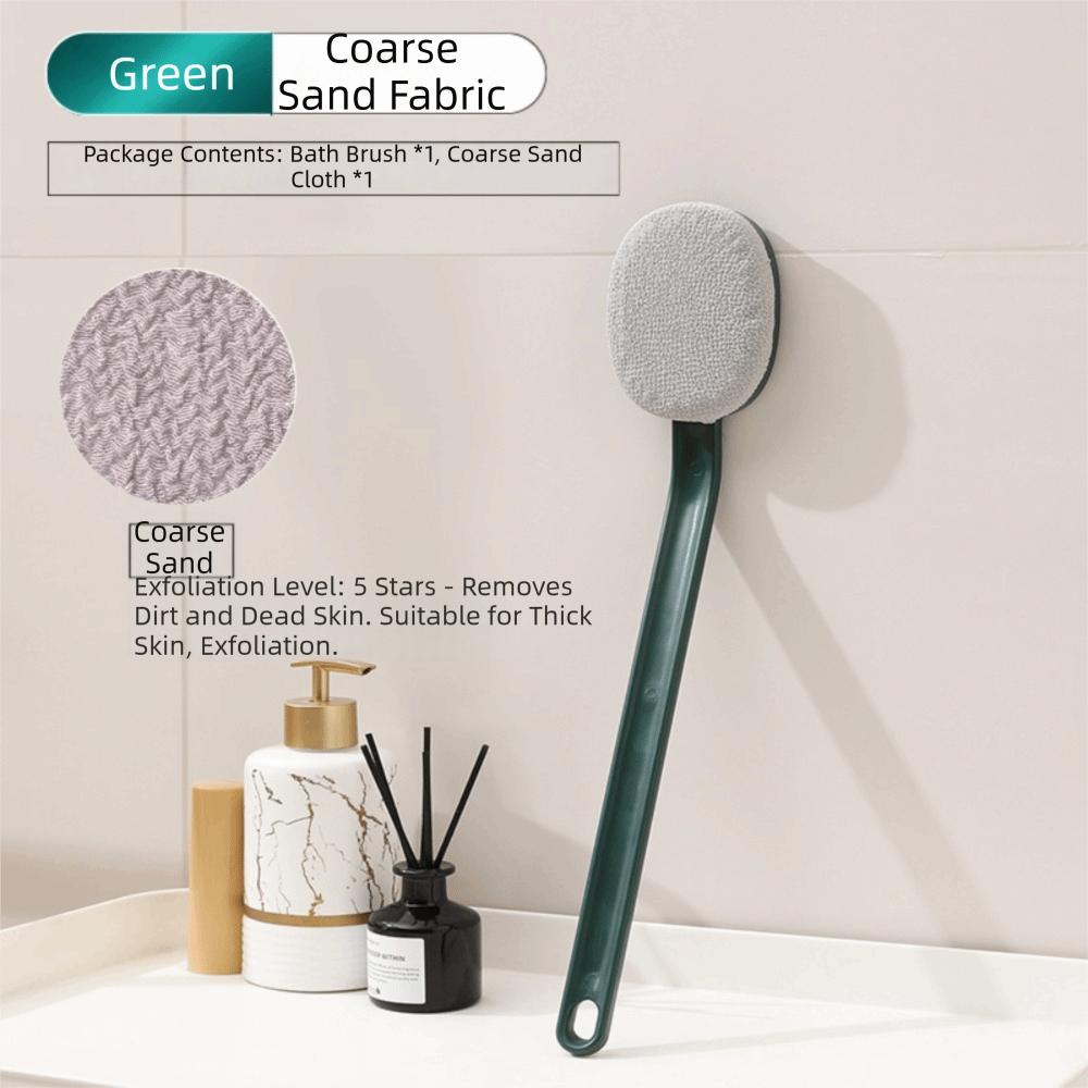 Long Handle Back Scrubber Brush Coarse/Fine Sand Exfoliating Brush Body Brush Shower