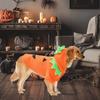 Breathable Pumpkin Dog Costume Orange Dog Hoodie Cute Pet Cosplay Costume  Pet Role-Playing