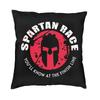 Модная Большая Квадратная Наволочка с Логотипом Spartan Race, Декоративная Подушка 3D с Двусторонней Печатью для Автомобиля
