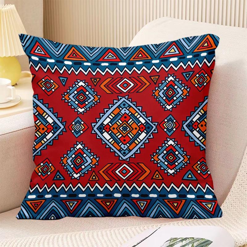 Декоративная наволочка с принтом в стиле бохо в винтажном стиле для спальни, гостиной, квадратная подушка, наволочка