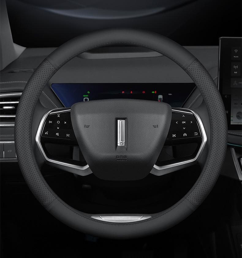 Оригинальная кожаная оплетка на руль - Blue Mountain Macchiato для WEY DHT PHEV