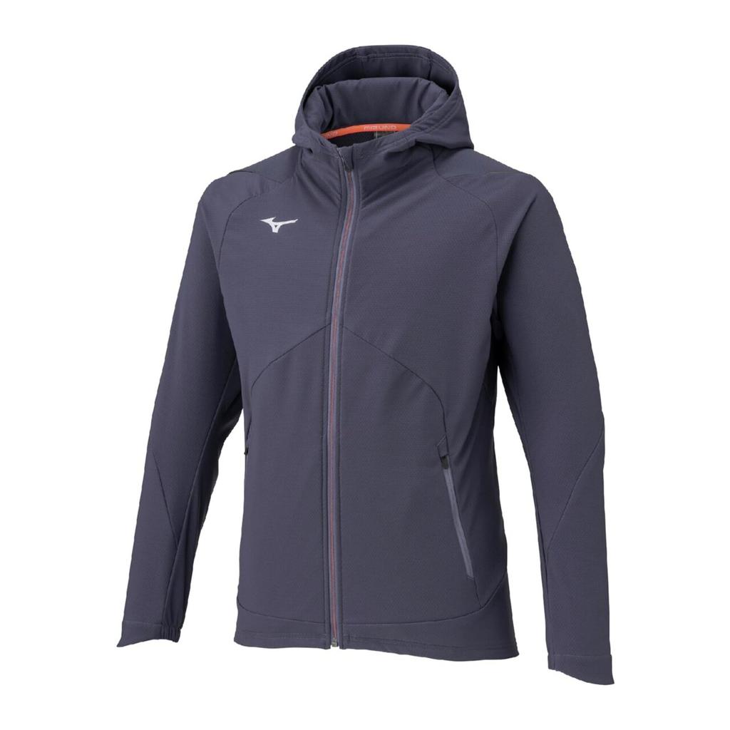 Mizuno Tech Shield Training Windproof and Light 32MCC552 Men's Jacket, Stretch, Navy,