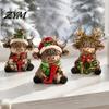 Exquisite Resin Crafts for Display 3Pcs Christmas Highland Cow Figurine, Yak Statues with JOY Letter Sign, Elegant Ornaments Gift Farmhouse
