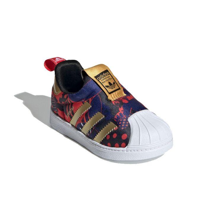 Adidas Оригинальные Superstar 360 I Color Block Повседневные Прочные Низкие Кеды для Скейтбординга Детские Кроссовки Темно-Синий Фиолетовый GZ7347