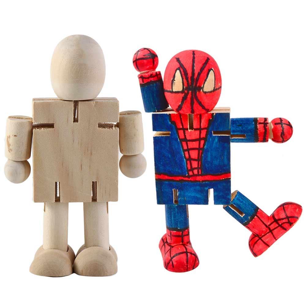 Handicraft Toy Graffiti Puppet Craft Toy Wooden Handicraft Toy  Chidlren Gifts