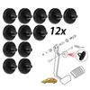 12PCS Car Cushion Brake Pedal Pad Stop Brake Light Rubber Stopper Automotive Clutch Accessories Limiter Parts Switch C0Y6
