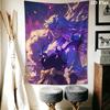 Inuyasha Wall Tapestry Aesthetic Wall Hanging Printed Fabric Blanket Decorative Tapestries for Bedroom Living Room Home Decor