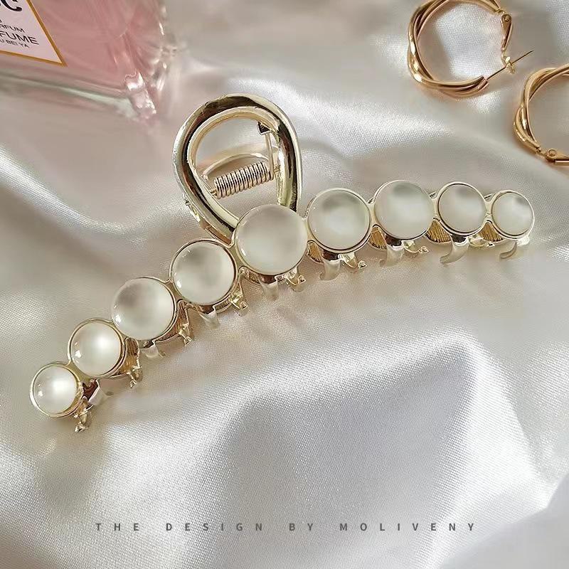 Высококачественная женская заколка для волос в форме акулы со стразами — большая, стильная и модная шпилька