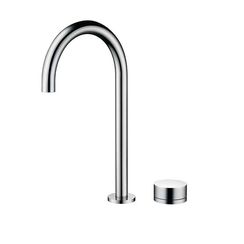 Никель/Серый Латунь Отдельный Смеситель для Раковины в Ванную Комнату Двух отверстий Однорычажный Горячий и Холодный Смеситель для Умывальника для Дома