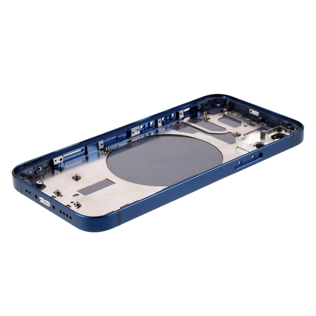 Для iPhone 12 mini 5,4 дюйма Задняя крышка аккумуляторного отсека + Рамка средней пластины + Запасная часть с боковыми кнопками (без логотипа)