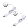 Display Spotlight Round USB Plug in Small LED Showcase Lamp with 4.2ft Cable for Jewelry Cabinet Cupboard Shelf 5V