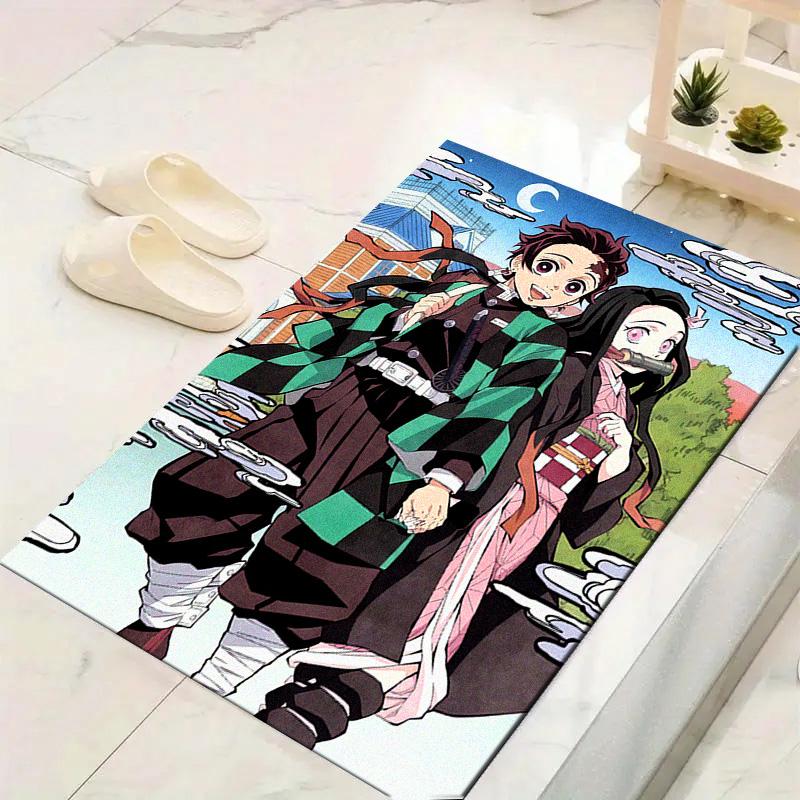 Demon Slayer Anime Carpet Rug for Living Room Bedroom Home Sofa Decoration, Kids play Non-slip Floor Mat