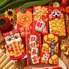 6Pcs Cartoon Chinese Snake Year Red Envelope New Year Money Envelope  Spring Festival