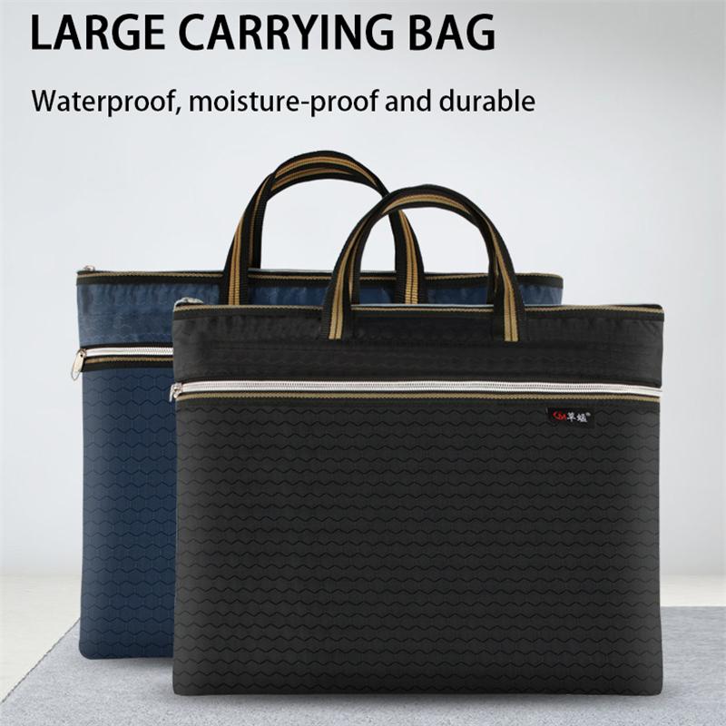 Сумка для документов A4 Tote Папка для хранения документов Многослойный чехол для встреч Сумка для ноутбука Портфель на молнии
