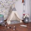 Tente Tipi Zigzag Noir - VIKING CHOICE - 120x100x160 Cm - 100% Coton - Pour Enfants À Partir De 3 Ans
