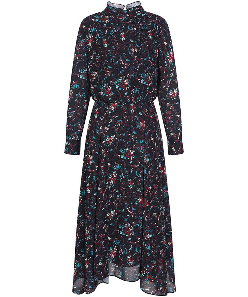 OLIVIALAUREN Printed Frill Dress_Voroa4F8411