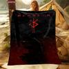 3D Классический мягкий фланелевый плед Berserk для кровати, спальни, дивана, пикника. Теплый плед для отдыха на природе, в поездке. Подарок