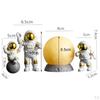 4 Pcs Cute Astronaut Statue PVC Ornament Fireplace Figurine Decoration Sculpture Home
