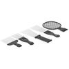 5pcs Stainless Steel Afro African Hair Pick Comb Twist Comb Set Hair Styling Tool