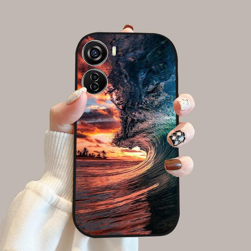 Для ZTE Blade V40 Design Чехол V41 Vita Мягкий Силиконовый ТПУ Чехлы для Телефона Для ZTE Axon 40 Lite Модный Роскошный Защитный Чехол-Фундас