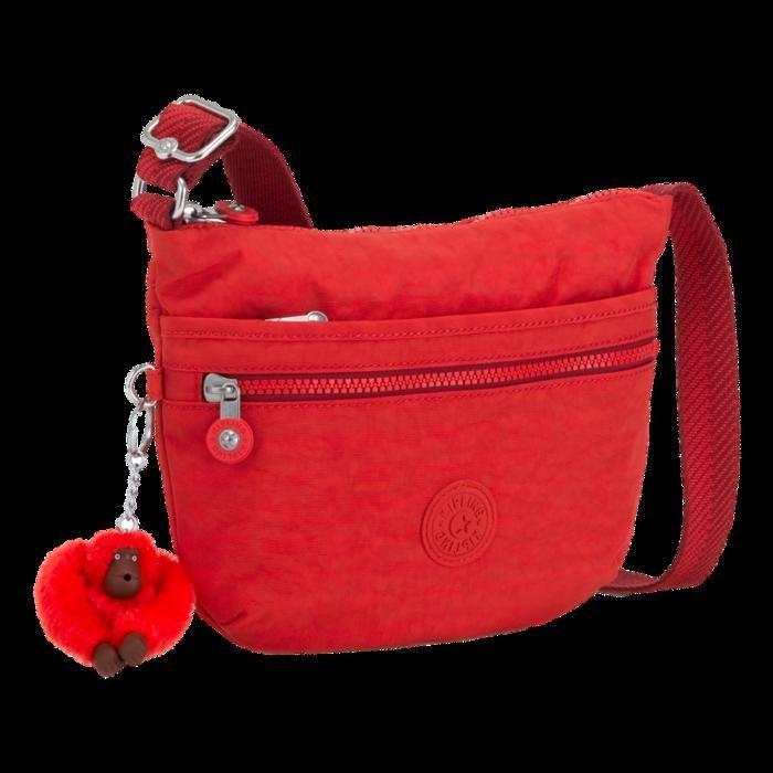 Sac Bandoulière - Kipling - Arto S - Rouge - Résistant à l'eau - Léger et pratique