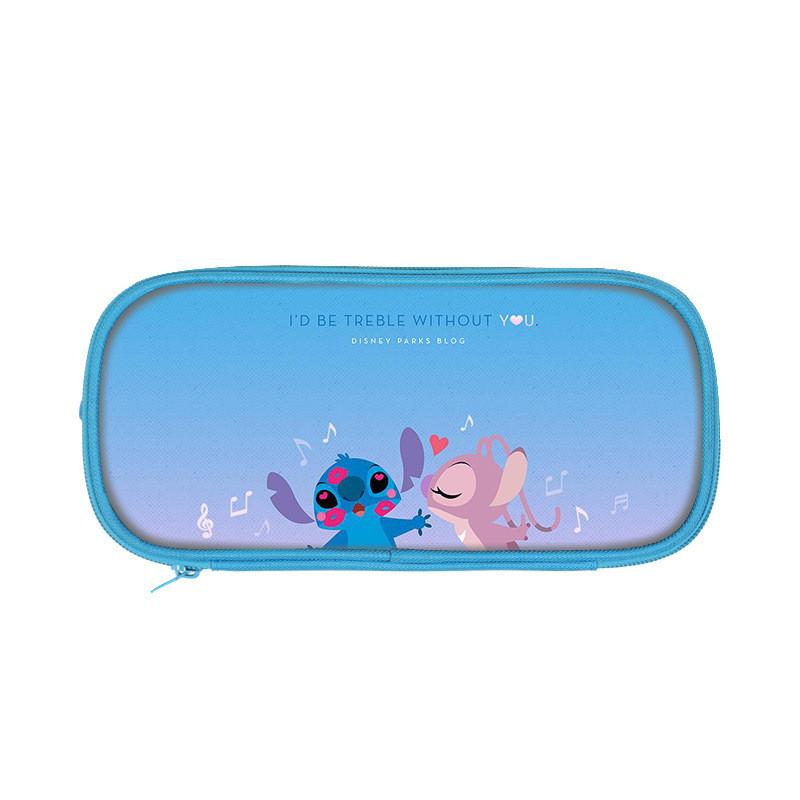 Stitch Double Compartment Gift Pencil Case With Spacious Storage For Children And Teens