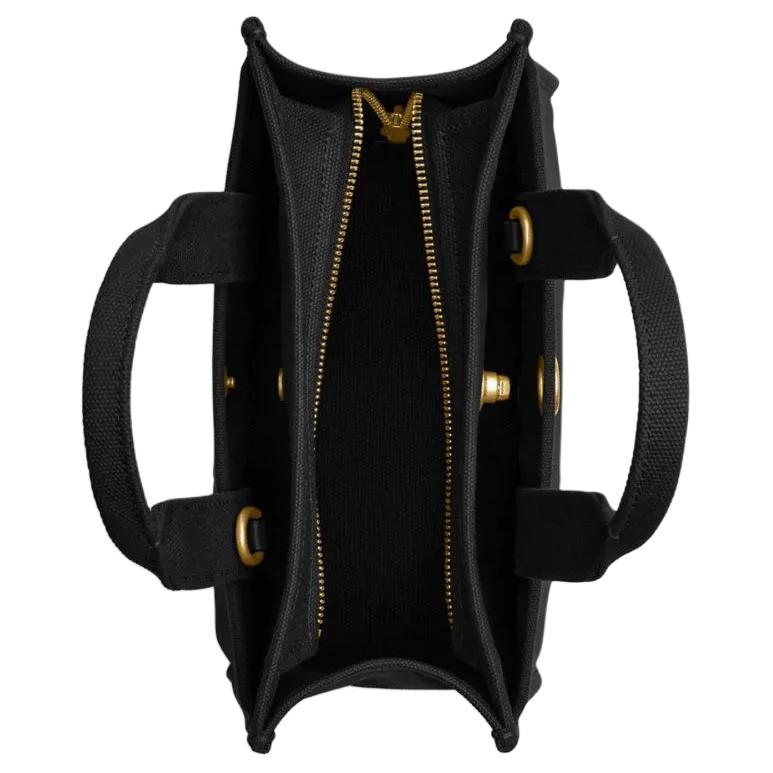 Coach Cargo Year Of The Snake Limited Edition 26 Zipper Closure Detachable Shoulder Strap Fabric Tote Bag Shopping Bag Women tote Black CZ430-B4BK