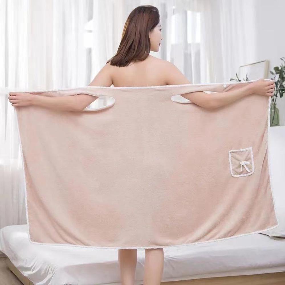 Впитывающий банный халат с бантом, мягкая юбка для душа, мягкое носимое банное полотенце для путешествий