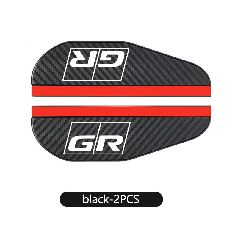 2PCS Car Rearview Mirror Rain Eyebrow Sticker Auto Accessories For Toyota Camry Highlander C-HR Hilux Vios Rav4 Prius Yaris TRD