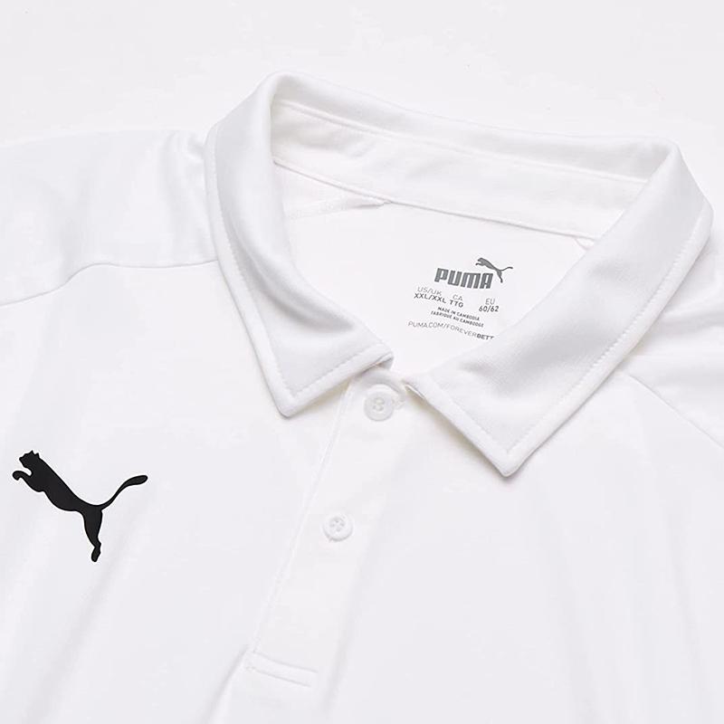 Puma Футболка поло с коротким рукавом для тренировок по футболу, повседневная, мужская, белая 657257-04
