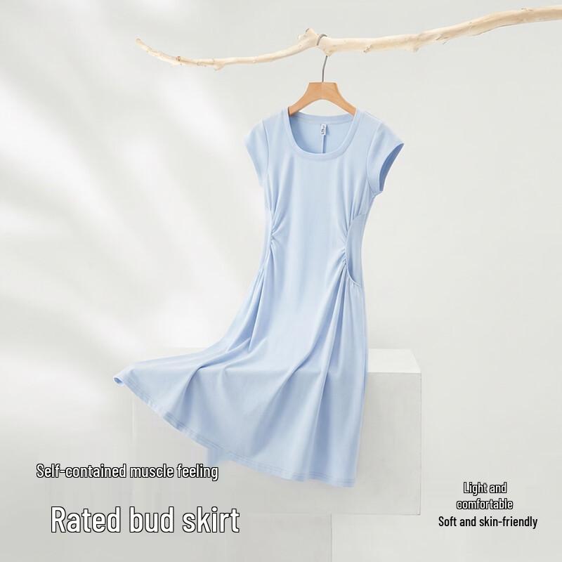 Женское платье Semir с U-образным вырезом, плиссированное, с коротким рукавом