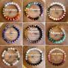 MHS.SUN Natural Stone Beads Bracelet For Women Men Amethysts Tiger Eye Empath Protection Bracelet Wealth Healing Energy Jewelry