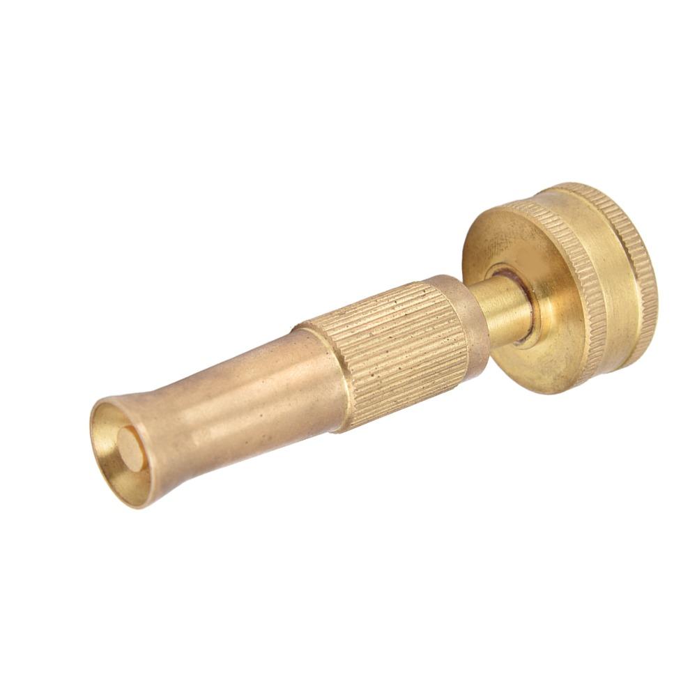 3pcs 3/4 Inch Adjustable Twist Nozzle Female Thread End Solid Brass Solid Brass Hose Nozzle Heavy Duty Hose Sprayer
