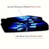 Blooming Blue Rose 3D Printed Quilt Cover Beautiful Rose Bedding Cover Pillowcase Luxury Home Textiles Floral Duvet Cover Sets