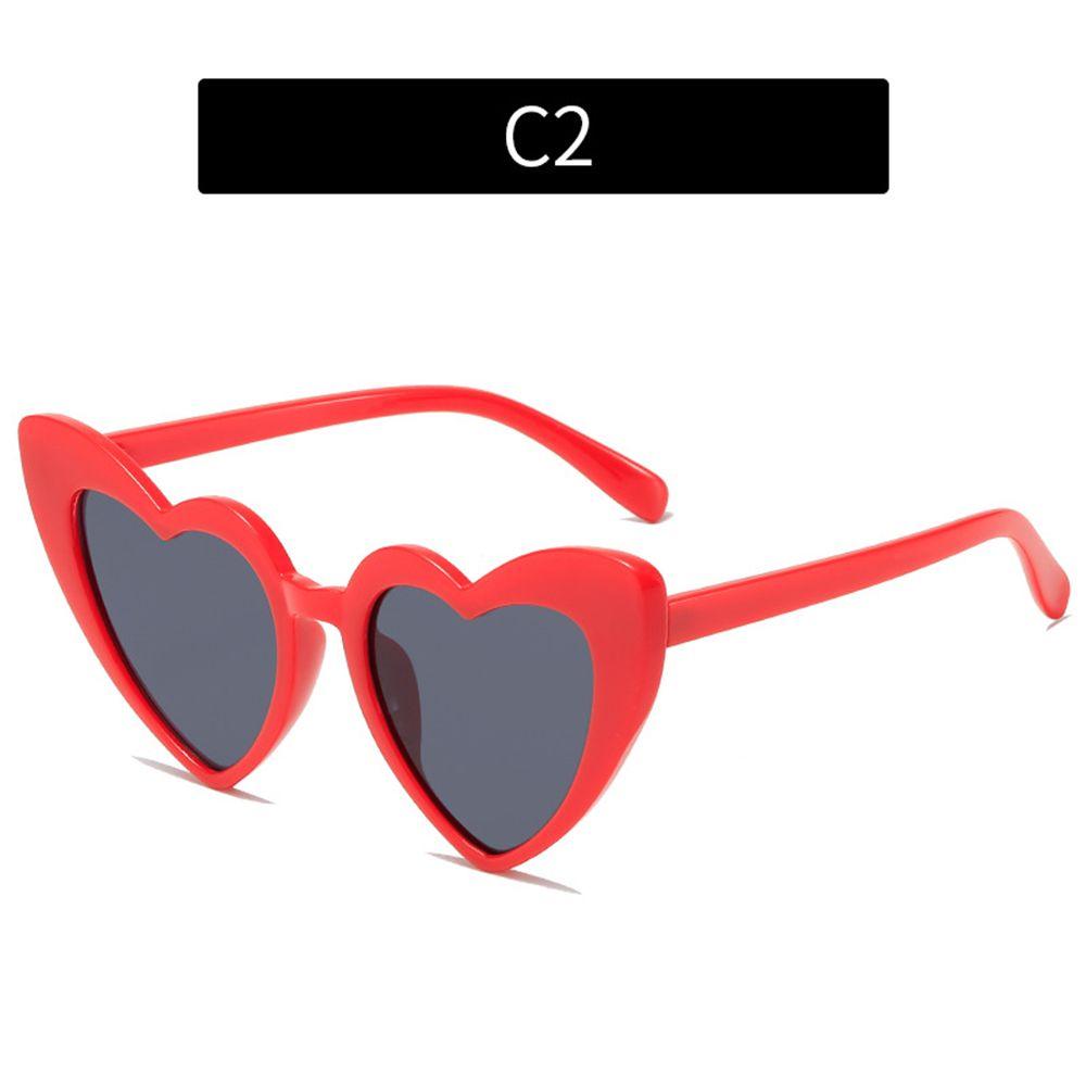 Heart-Shaped Sunglasses Vintage Sunglasses UV400 Protection Clout Goggle Love Heart Sunglasses Retro Eyewear Women's Accessories