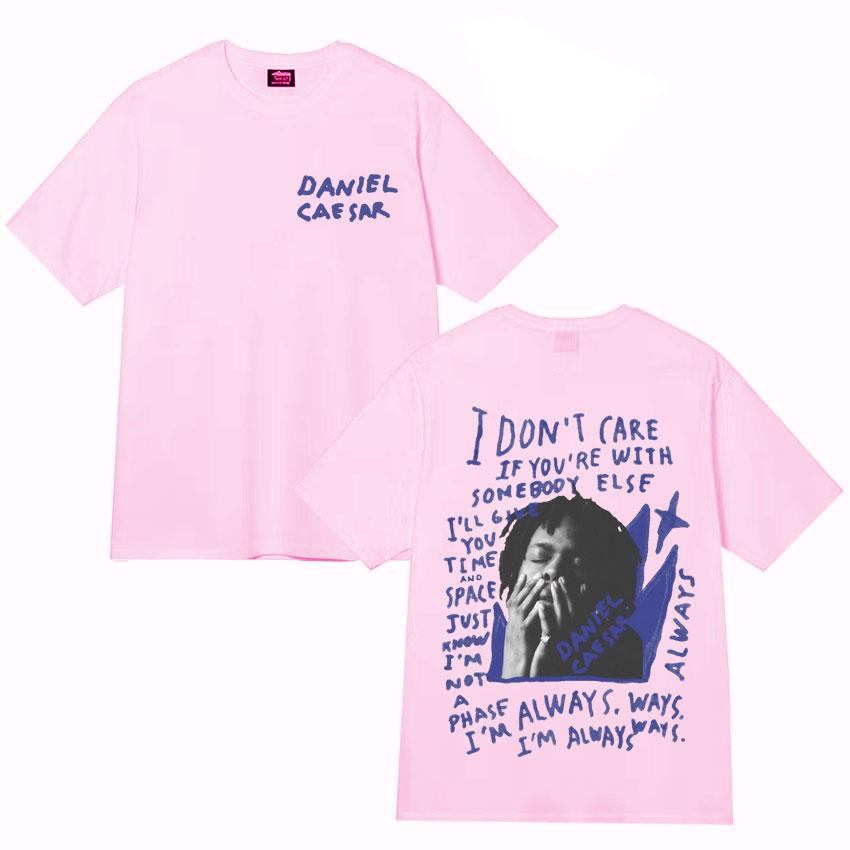 Daniel Caesar Never Enough Always Графическая футболка Мужская Женская Одежда Хип-Хоп Мода Повседневная Футболки с коротким рукавом Хлопковая Футболка