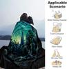 Whimsical Fantasy Landscape: A Unique Art Print for Your Home DecorPrint Blanket, Soft Blanket For Sofa Office Bed And Travelling Daughter B