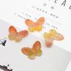 200Pcs Acrylic Butterfly Gradual Color Beads for DIY Jewelry Making Findings