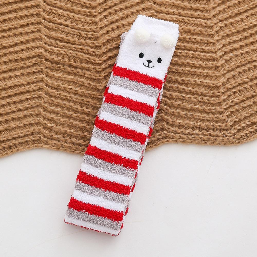 Santa Claus Christmas Stockings Elk Long Tube Socks Fashion Design Cartoon Hosiery  Women