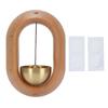 Shopkeepers Bell Beechwood and Copper Decorative Wooden Hanging Doorbell for Home Refrigerator