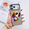 Милый Чехол для Телефона с Кошкой и Собакой Для iPhone 17 16 15 14 13 12 11 Pro Max Air Матовый Лазерный Аврора Ударопрочный Funda