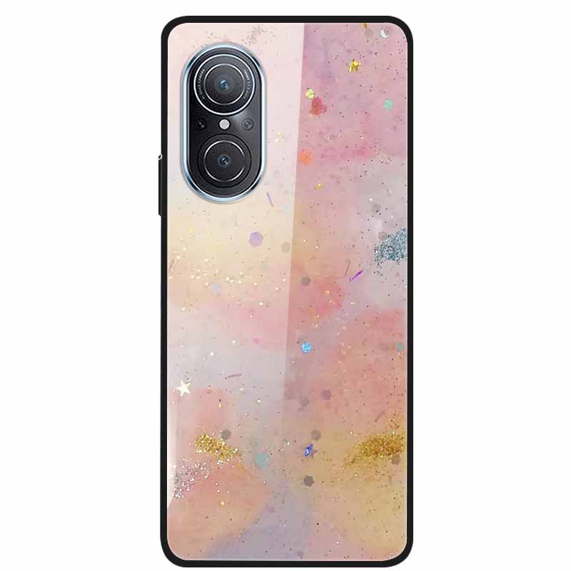 Чехол для Huawei Nova 9 10 Мраморное закаленное стекло Задняя крышка Жесткая для Huawei Nova9 10 SE Чехол Nova10 Ударопрочный Funda Coque