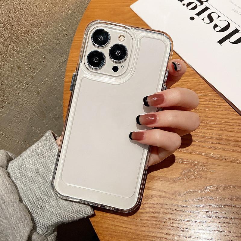 Толстый противоударный прозрачный чехол для телефона для iPhone 14 13 12 11 Pro Xs Max 7 8 Plus Защитная крышка камеры задняя крышка