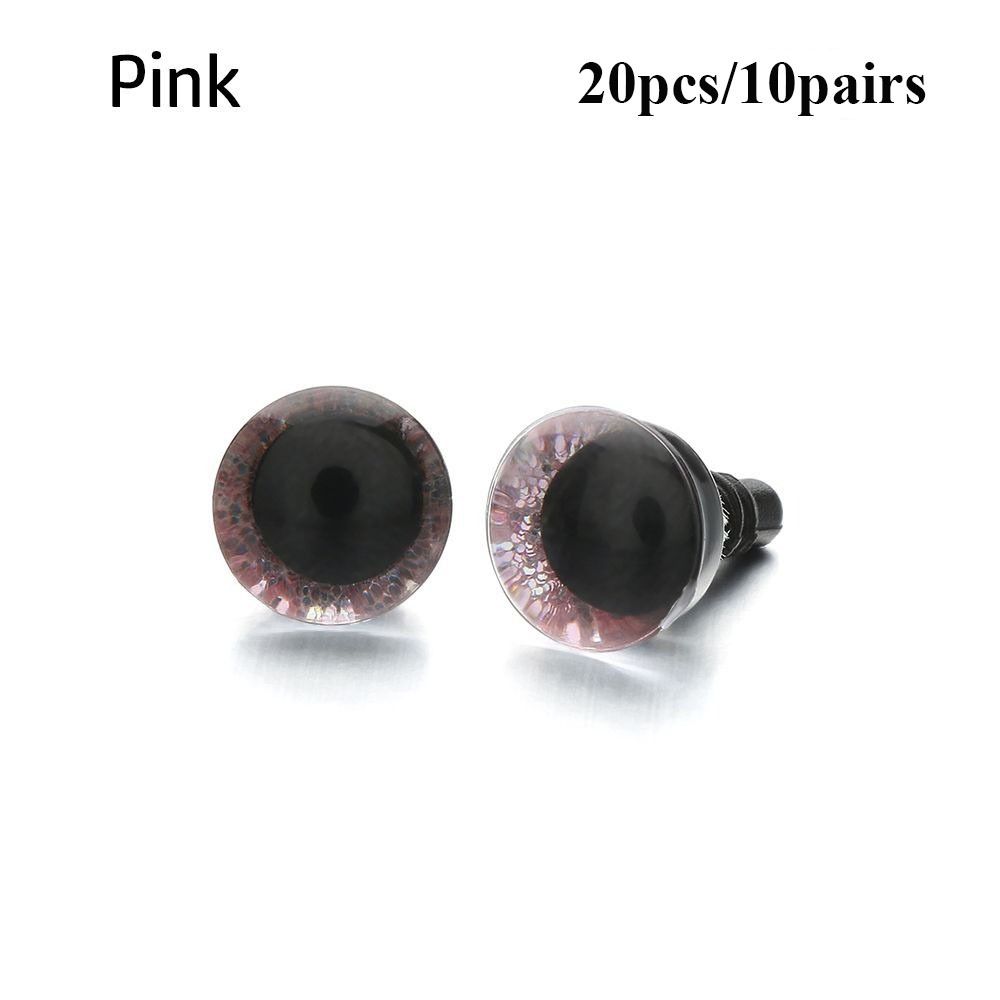 20pcs/10pairs 8 Colors Puppet Crystal Eyes with Washer Glitter Crystal Eyes DIY Doll Accessories