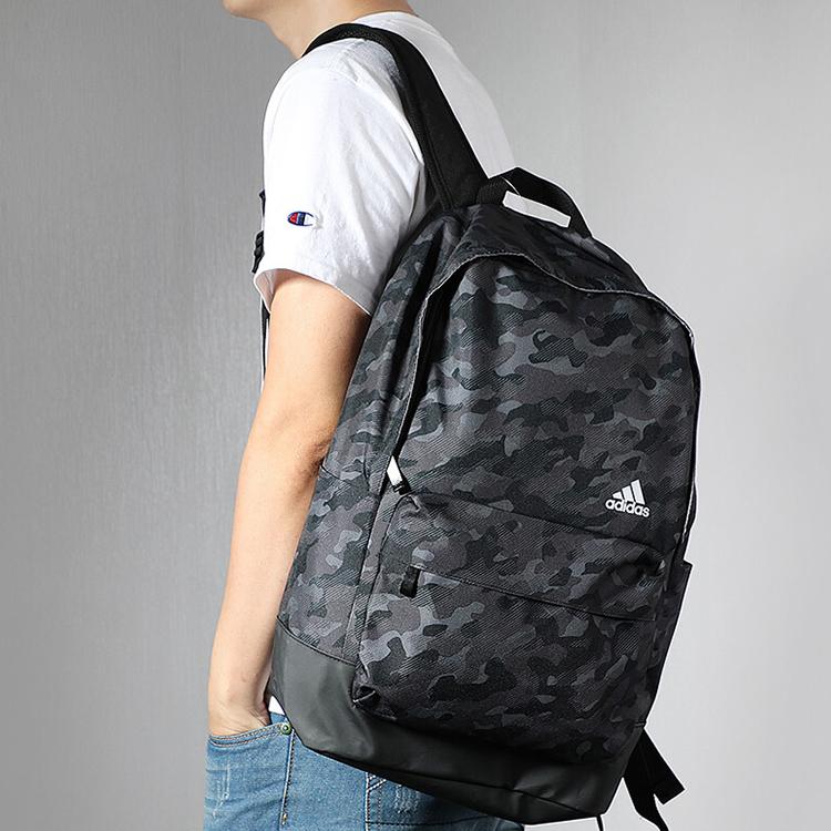 Adidas Cl Aop Sports Camouflage Casual Polyester Nylon Backpack Men Backpack Black EE1083