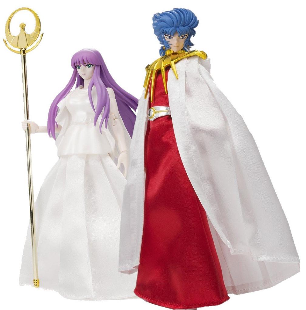 Saint Seiya Myth Cloth Saint Seiya Legend of Crimson Youth Sun God Abel Goddess Athena Legend of Crimson Youth Memorial Set & (2 Figures)