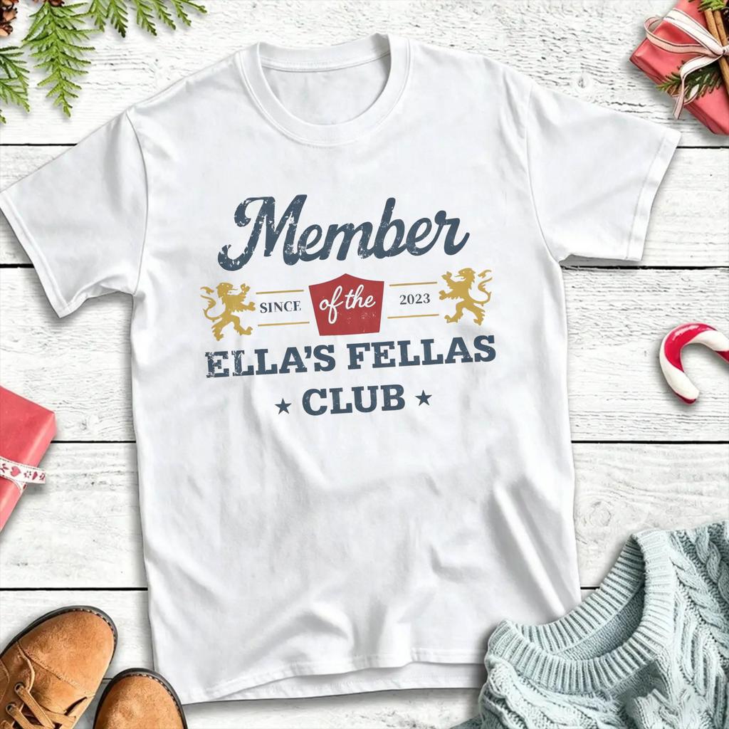 Ellas Fellas Club TShirt Summer Cotton T Shirts For Unisex Hipster Casual Tee Shirt Short Sleeve Aesthetic Tops