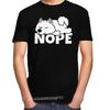 Funny Samoyed TShirt Mens Camisas Men Pure Cotton Russian Dog Lover Tee Crew Neck Leisure Nope Tshirt Friend Camisas