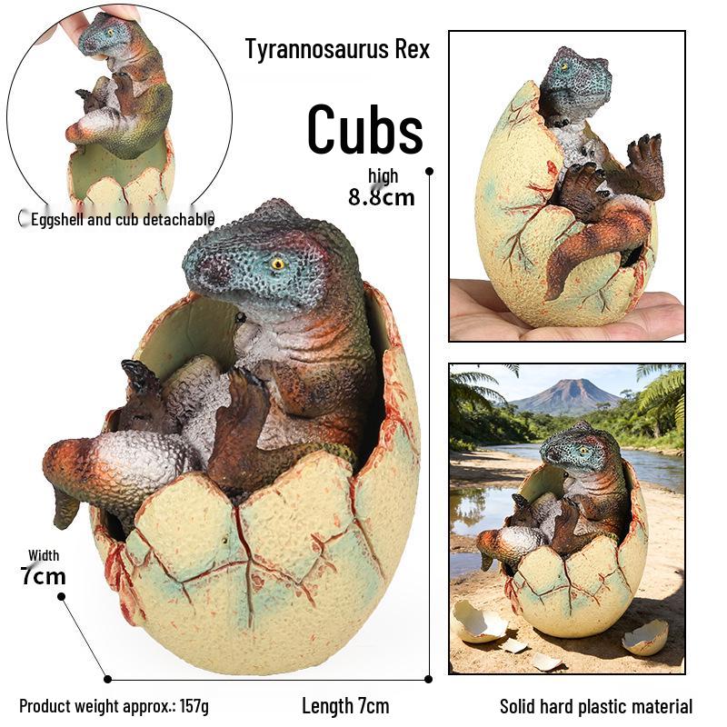 Dinosaur & Dragon Plastic Toy Set: Mythical Animal Figures for Kids